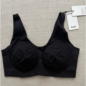 NWT Knix LuxeLift Pullover Bra (Black) - XL+